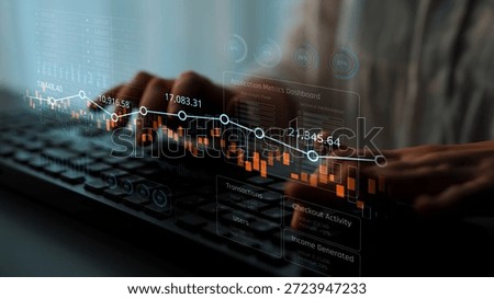 Data analytics dashboard with charts, indicators, and performance metrics, reveals trends, data analytics drives growth, supports insight, and data analytics improves decisions. Marrow