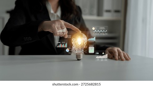 A data analytics interface for visualizing business performance metrics. A collection of charts and graphs for strategic reporting and company analysis. Motif