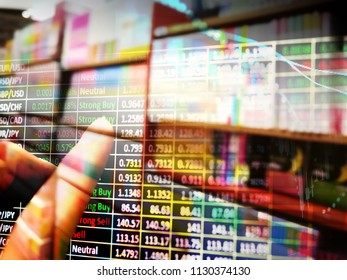 Data analyzing in Forex, Commodities, Equities, Fixed Income and Emerging Markets: the charts and summary info show about "Business statistics and Analytics value". -Digital information in dark tone. - Powered by Shutterstock - Get 15% off with code: PIKWIZARD15