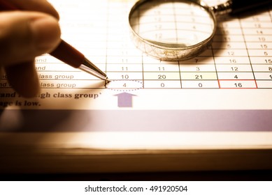 Data Analyzing Forex Market Magnifying Glass Stock Photo Edit Now - 