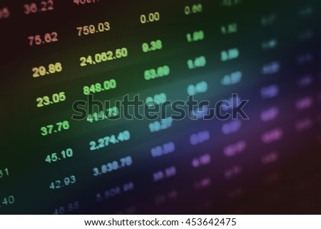 Data Analyzing Forex Market Trading Charts Stock Photo Edit Now - 