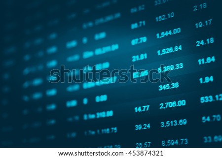 Data Analyzing Forex Market Trading Charts Stock Photo Edit Now - 