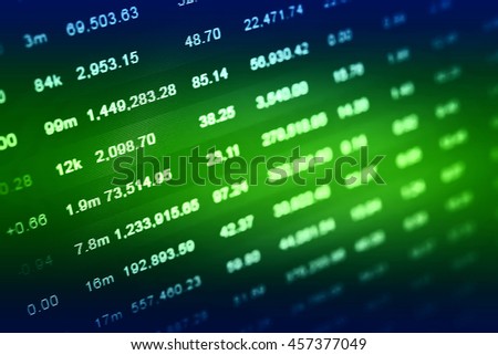 Data Analyzing Forex Market Trading Charts Stock Photo Edit Now - 