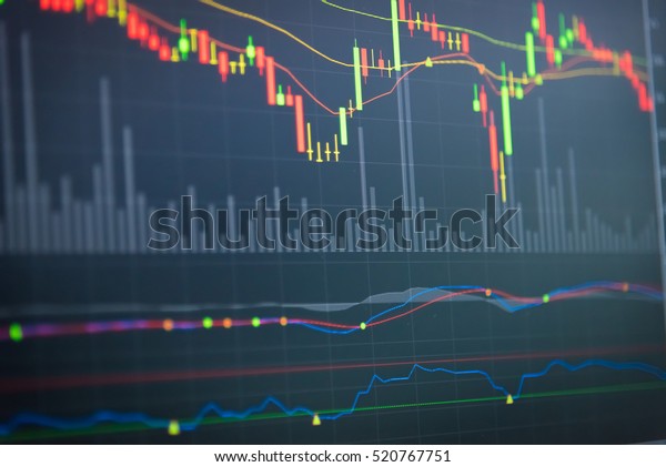 Data Analyzing Forex Market Trading Charts Stock Photo Edit Now - 