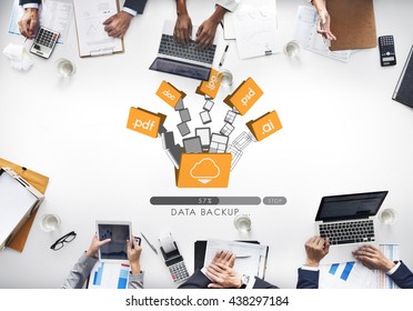 Data Backup Files Online Database Storage Concept