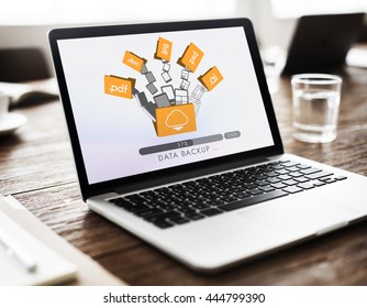 Data Backup Files Online Database Storage Concept