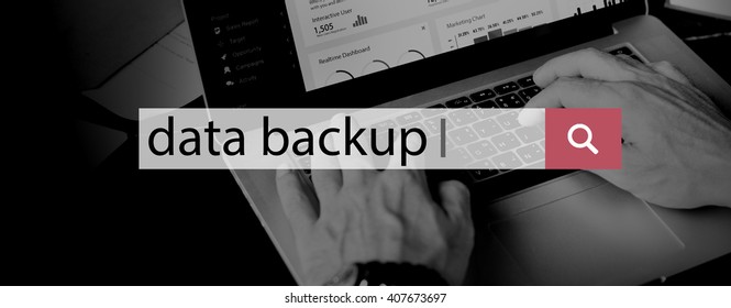 Data Backup Information Storage Server Technology Concept