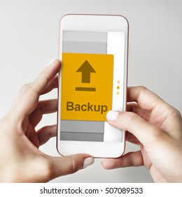 Data Backup Information Technology Concept