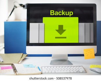 Data Backup Information Technology Concept