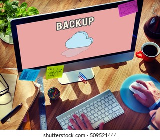 Data Backup Information Technology Concept
