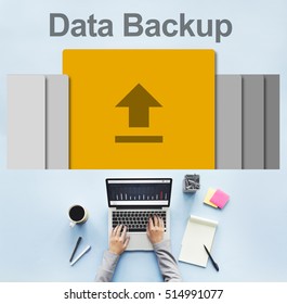 Data Backup Information Technology Concept