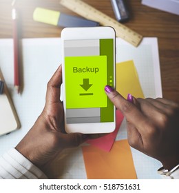Data Backup Information Technology Concept