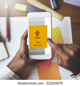 Data Backup Information Technology Concept