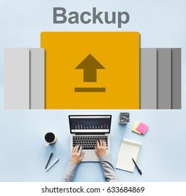 Data Backup Information Technology Concept