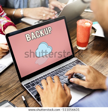 Data Backup Information Technology Concept