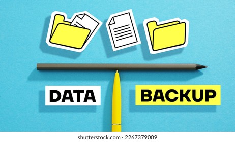 Data Backup is shown using a text