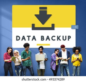 Data Backup Storage SYNC Digital Server Internet Concept