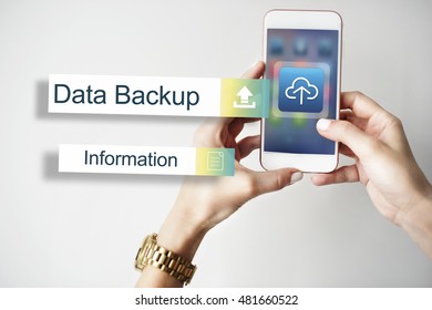 Data Backup Storage Transfer Concept