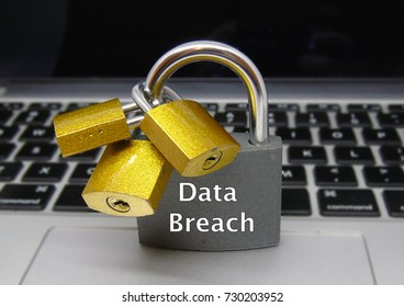 Data Breach Padlock - Data Protection Concept