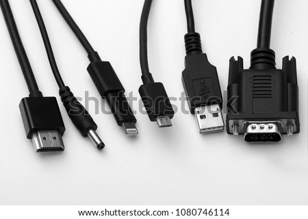 Data cable close-up