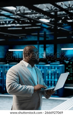 Data center admin running system diagnostic tests and error checking utilities, automating anomaly detection. IT expert monitoring server performance, looking for network issues affecting rigs