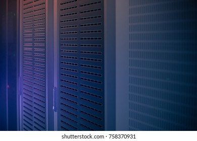 Data Center Computer Cabinet Background. Technologies background