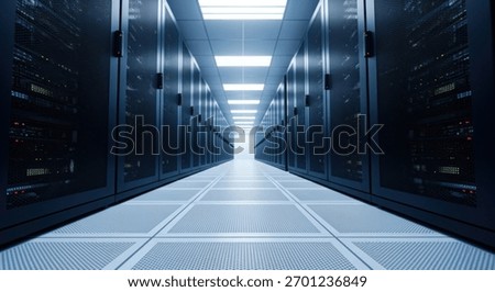 A data center with rack servers is a facility used to house computer systems and associated components. It ensures data storage, processing, and networking.