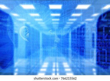 Data, concept, abstract.
