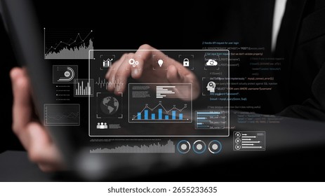 Data dashboard and analytics system supports business, analytics, and data insights through centralized charts, statistics, and monitoring interface Latch