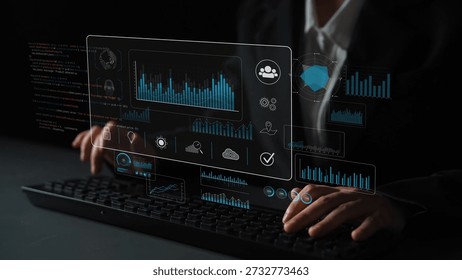 Data dashboard and analytics system supports business, analytics, and data insights through centralized charts, statistics, and monitoring interface Marrow