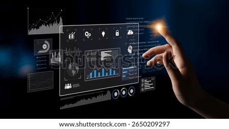 Data dashboard and analytics system supports business, analytics, and data insights through centralized charts, statistics, and monitoring interface Latch