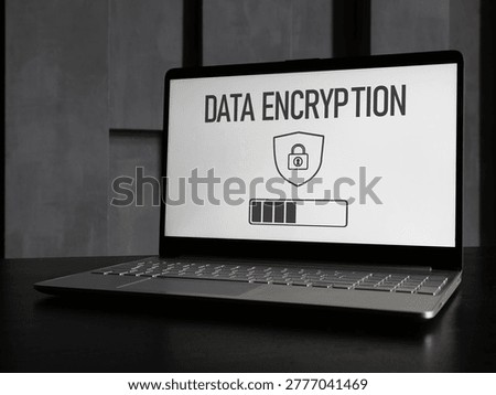 Data encryption concept, secure digital information protection, encoding and decoding data, cybersecurity technology, privacy and secure communication, protection against cyber threats and unauthorized access