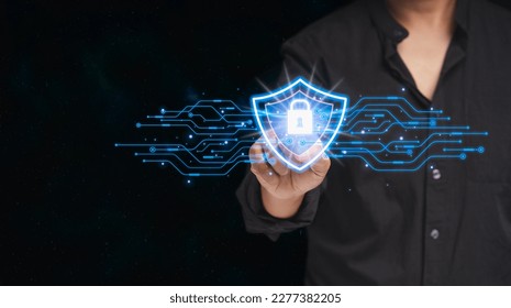 Data encryption. Log in to file access in the cloud computing system network. Padlock icon and internet technology networking. Cyber security data protection business technology privacy concept