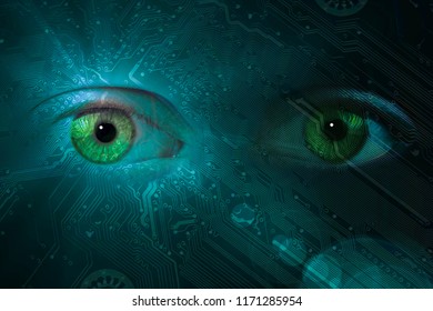 data eye with technical background