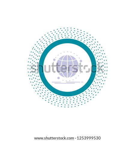 Data, global, internet, network, web Glyph Icon. Vector isolated illustration