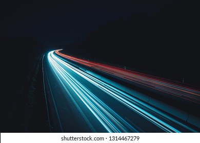 data highways at night - Shutterstock ID 1314467279