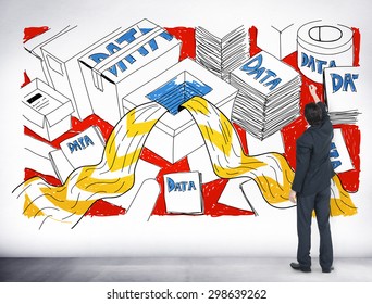 Data Information Overflow Excess Sketch Concept