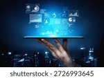 Data insights, charts, and analytics help visualize performance. Data drives strategy, analytics enhances growth, and data improves business outcomes through analytics. Vouch