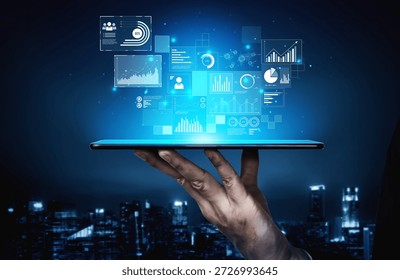 Data insights, charts, and analytics help visualize performance. Data drives strategy, analytics enhances growth, and data improves business outcomes through analytics. Vouch