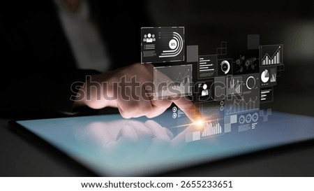 Data insights, charts, and analytics help visualize performance. Data drives strategy, analytics enhances growth, and data improves business outcomes through analytics. Latch