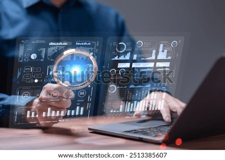 Data integration supports stock analysis in a digital process, while business visualization uses strategic trans management and technology to improve work and innovation, with data integration guiding modern data workflows.