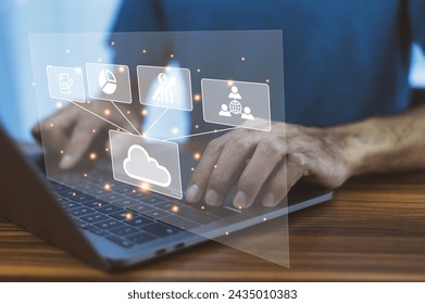 Data management on software development project manager review and corporate on report screen.