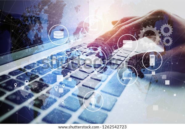 Data Management Platform Concept Stock Photo (Edit Now) 1262542723