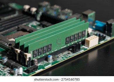 Data memory for servers and workstations. PC RAM modules for modern upgrade. DDR RAM memory technology. System memory for servers and workstations. PC RAM modules.