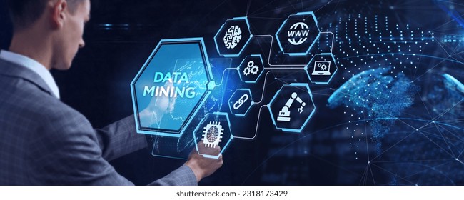 Data mining concept. Business, modern technology, internet and networking concept.