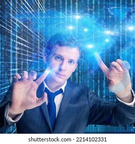 Data Mining Concept With Businessman