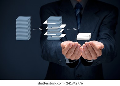 Data Mining (dataminig) Process And Big Data Analysis (bigdata) Issue Concept. Analyst Give You Structured And Relevant Data. 