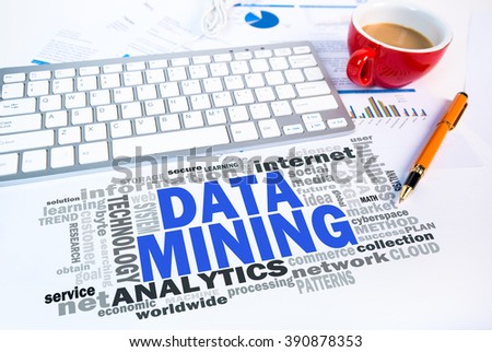 data mining word cloud on office scene