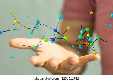 data net in hand