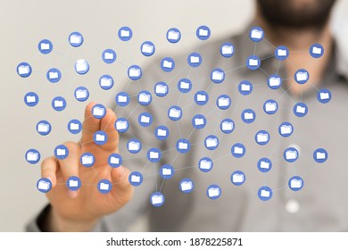 data network 3d digital info